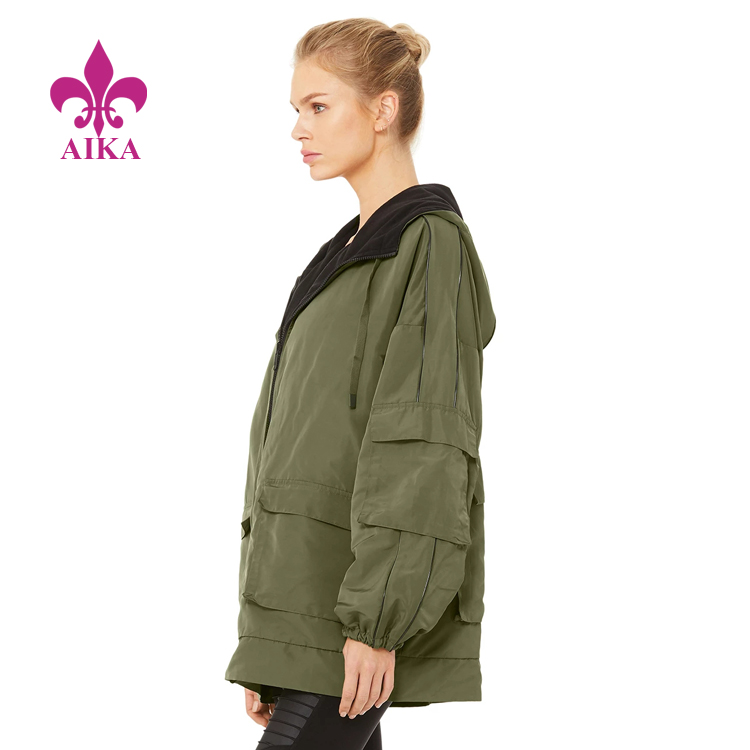 Cheap price Underwear For Women -
Woman Active Wear Fashion Design Soft Fleece Reversible Legion Jacket Sports Jacket – AIKA detail pictures