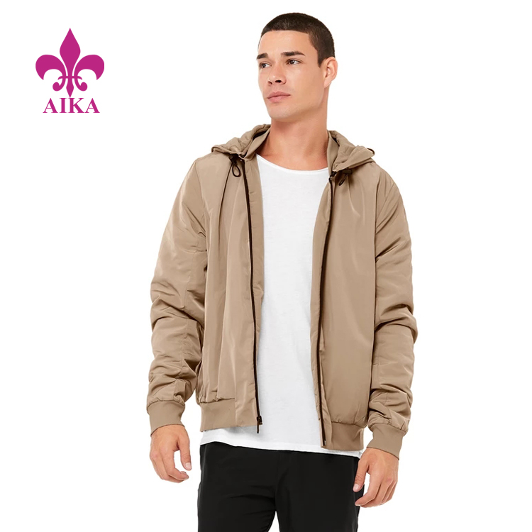 High definition Custom Sports Shorts Manufacturers -
 Custom Men Sports Wear Lightweight Woven Relaxed Fit Sports Windproof Jacket – AIKA