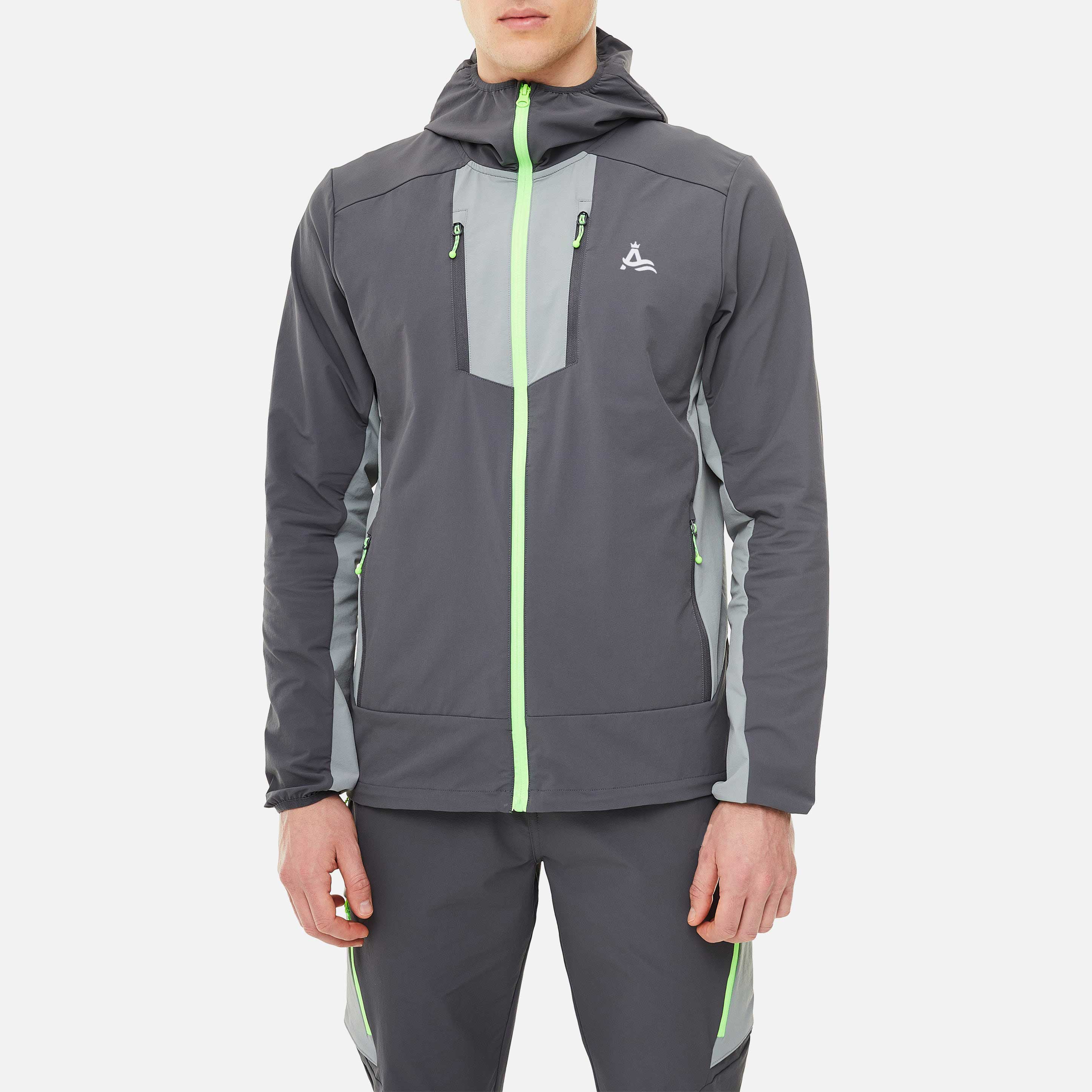 Hooded Jogging Tracksuit 2025 Newest Customized Nylon Reflective Logo Sweatshirt Waterproof Windproof detail pictures