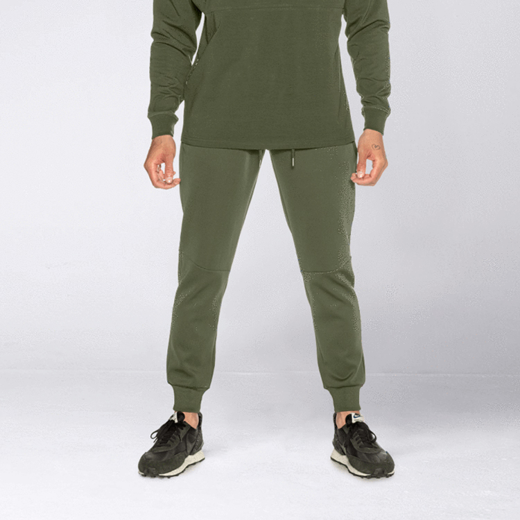 Hot Sale Custom Cotton Polyester Sports Jogger Pants With Zipper Pockets For Men detail pictures