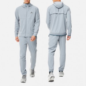Man Wind Breaker Nylon Tracksuit Factory Direct Selling Top Four-way Stretch Woven Solid Color Lightweight Polyester Tracksuit