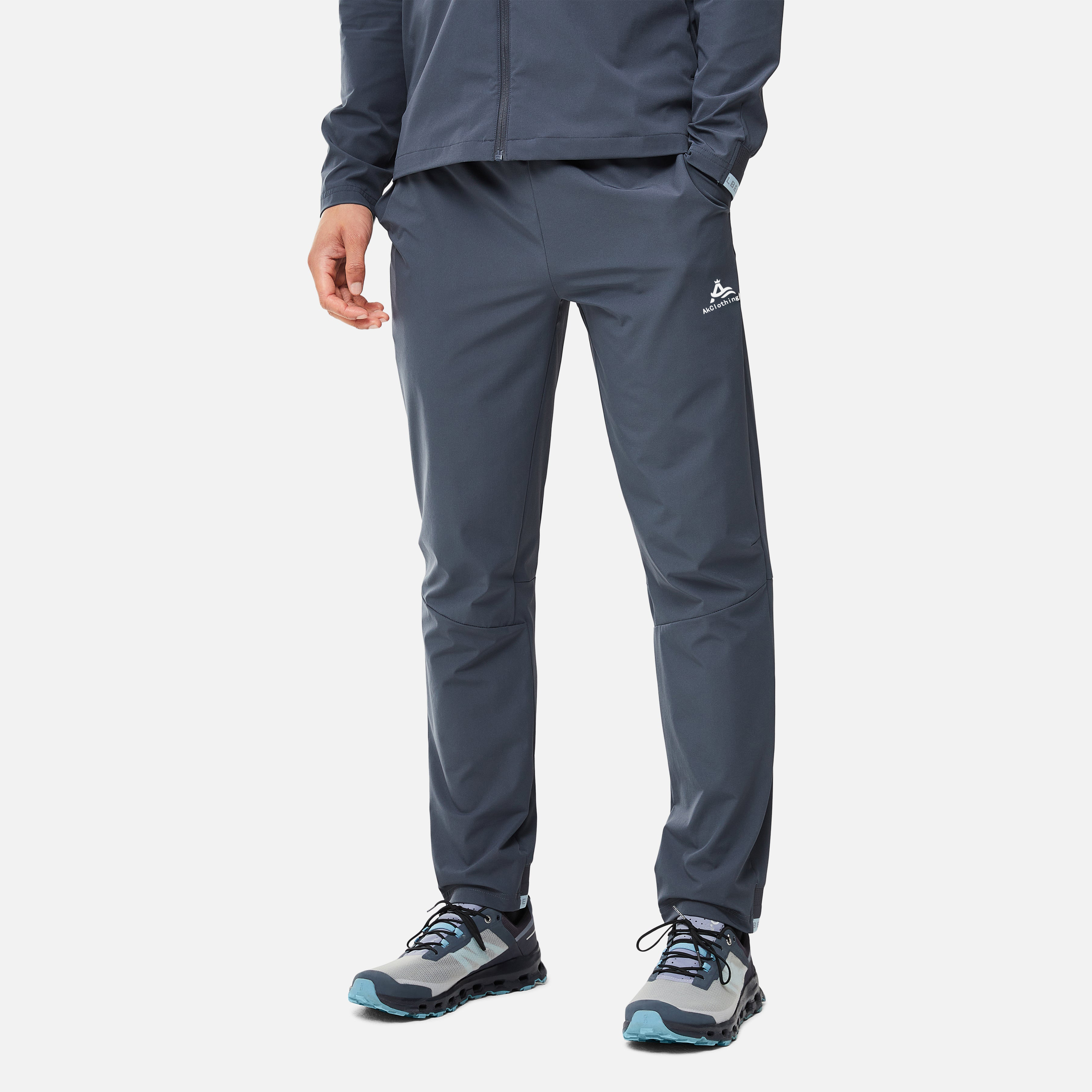 Man Wind Breaker Nylon Tracksuit Factory Direct Selling Top Four-way Stretch Woven Solid Color Lightweight Polyester Tracksuit detail pictures