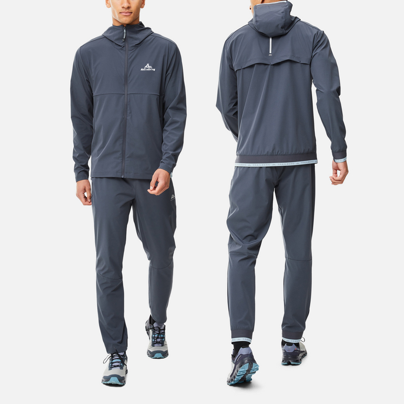 Man Wind Breaker Nylon Tracksuit Factory Direct Selling Top Four-way Stretch Woven Solid Color Lightweight Polyester Tracksuit detail pictures