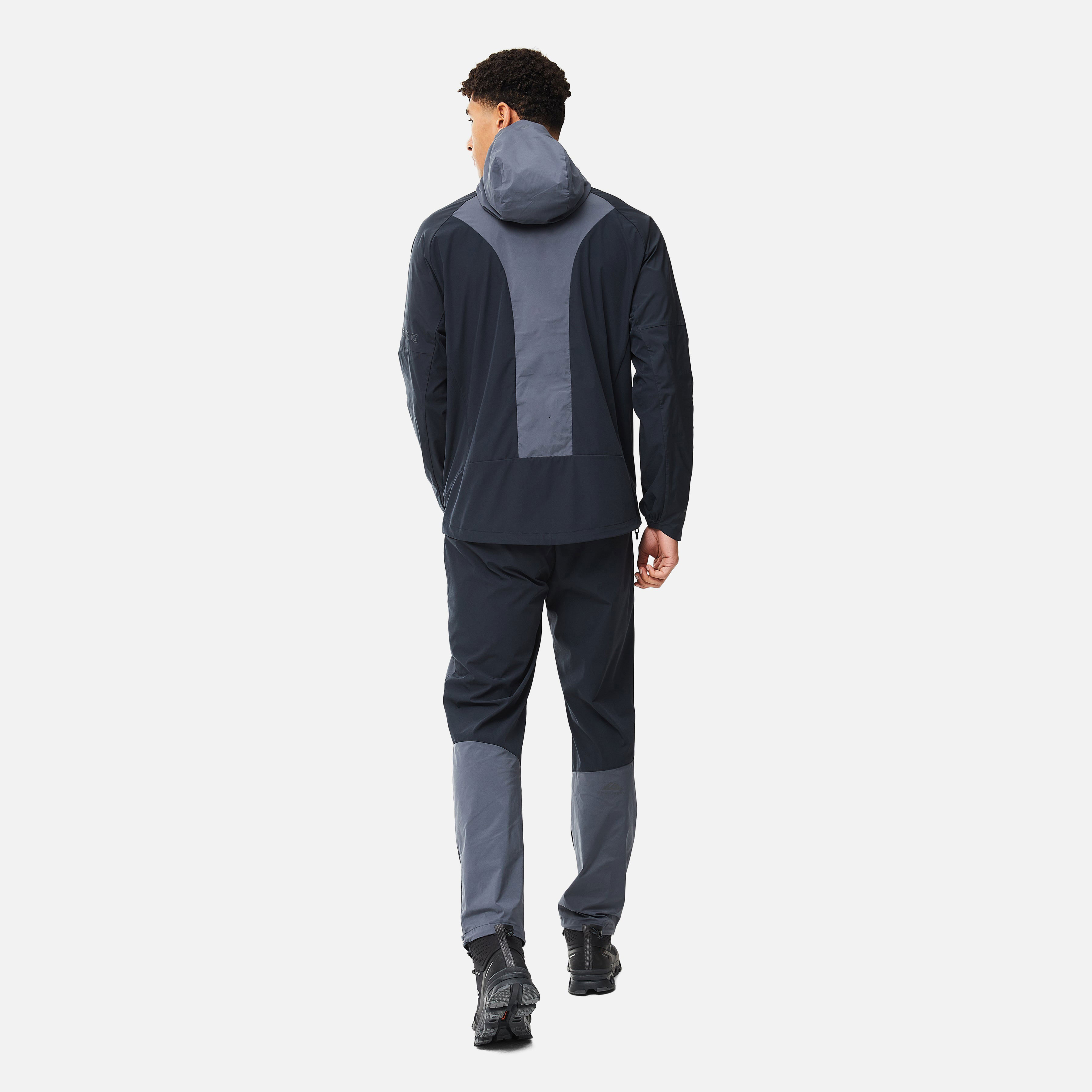 Men Sport Tracksuit 2 Piece Set Custom Logo Reflective Fashion Zipper Jacket and Pants Gym Spring Nylon Track Suit detail pictures