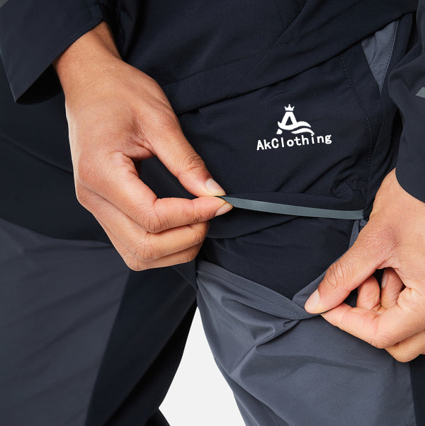 Men Sport Tracksuit 2 Piece Set Custom Logo Reflective Fashion Zipper Jacket and Pants Gym Spring Nylon Track Suit detail pictures
