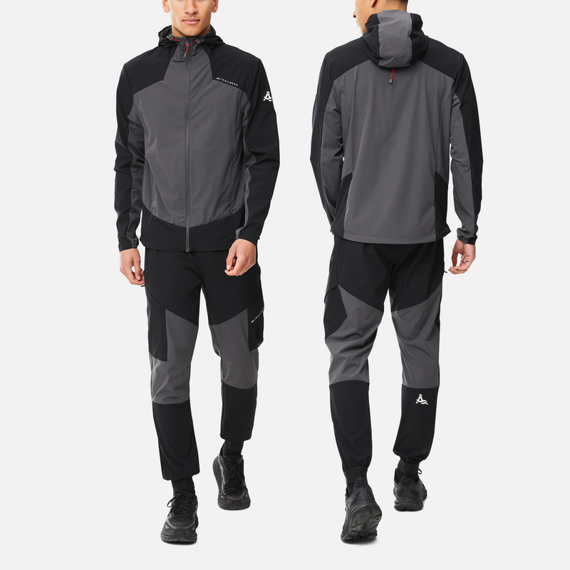 Men Windbreaker Jacket Sets Four-sided Jogging Heat Suit Track Custom Summer Nylon Polyester Aperture Tracksuit