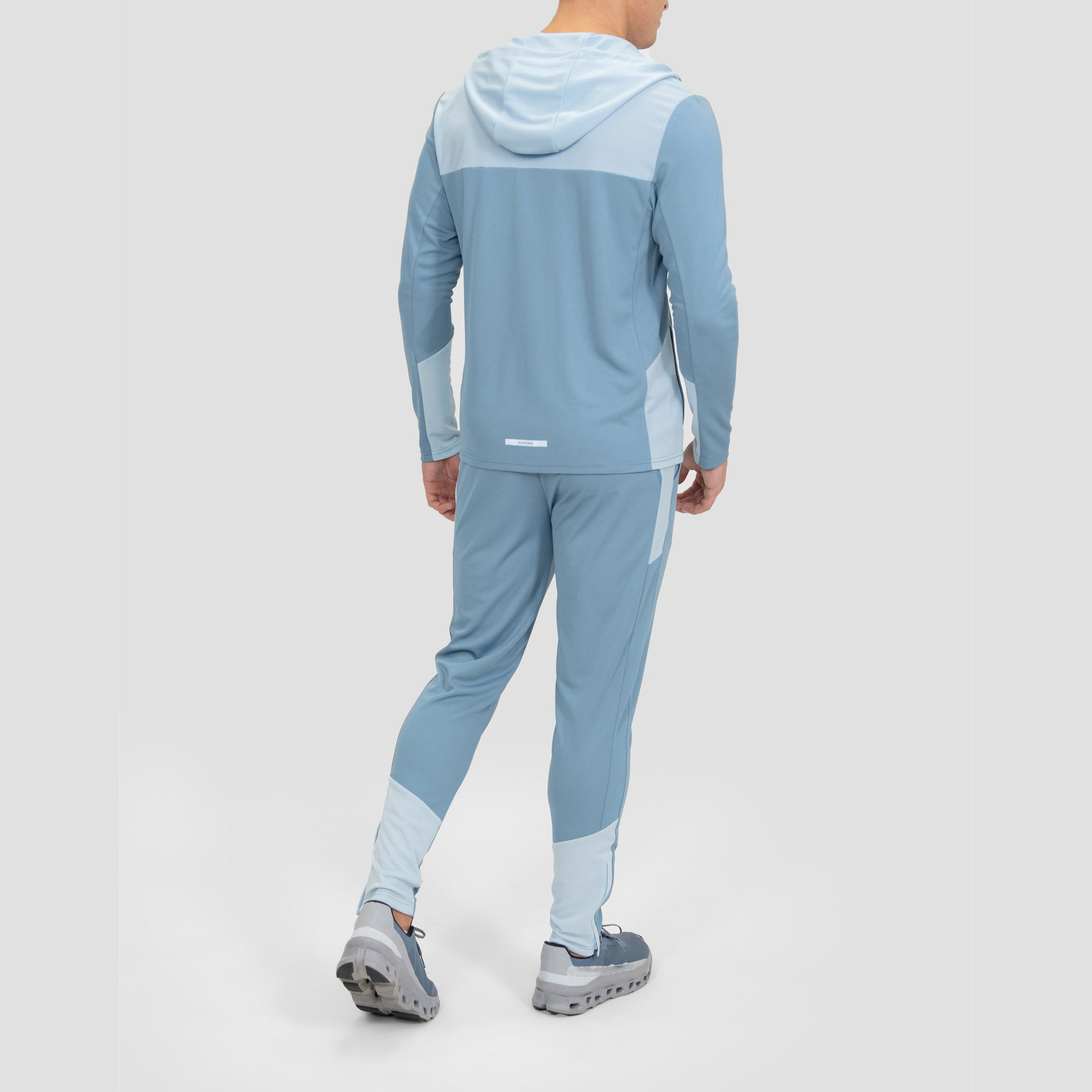 Men’s Sports Wear Tracksuit High Quality Custom Summer Color Block Waterproof Woven Windbreaker Lightweight Track Suit Set detail pictures