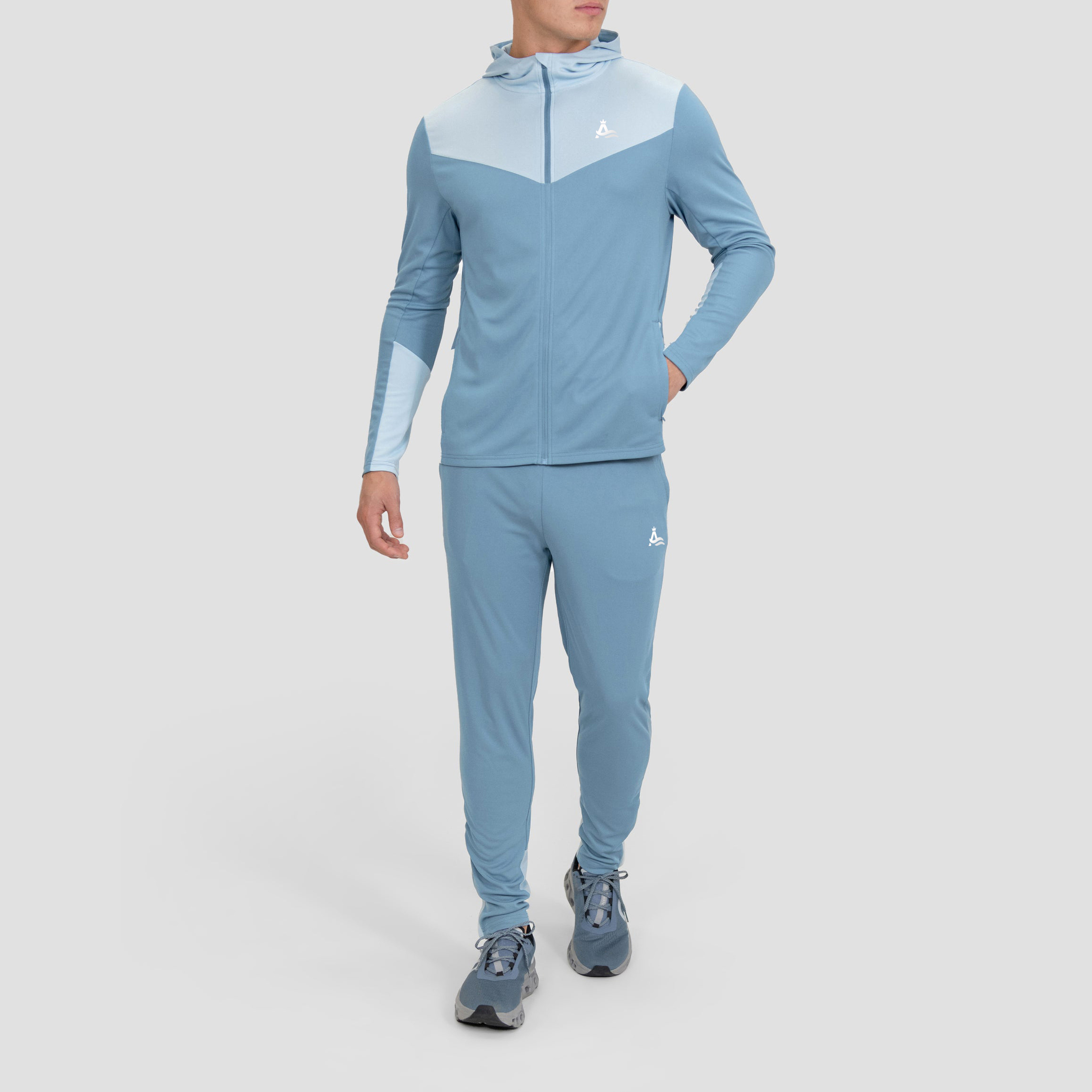 Men’s Sports Wear Tracksuit High Quality Custom Summer Color Block Waterproof Woven Windbreaker Lightweight Track Suit Set