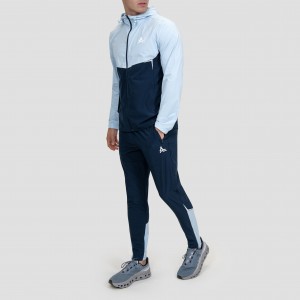 Men’s Sweatshirt Quick Dry Waterproof Windproof Hooded Jogging Tracksuit 2025 Customized Nylon Reflective Logo