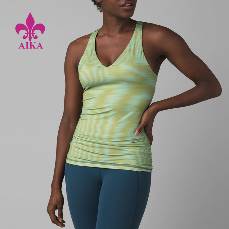 Customized Fitness Clothing High Quality Lightweight Stretchy Yoga Tank Tops For Women