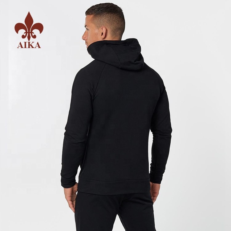 Wholesale Seamless Pants -
High quality OEM sportswear Custom mens cotton spandex black blank jogger suits wholesale – AIKA detail pictures