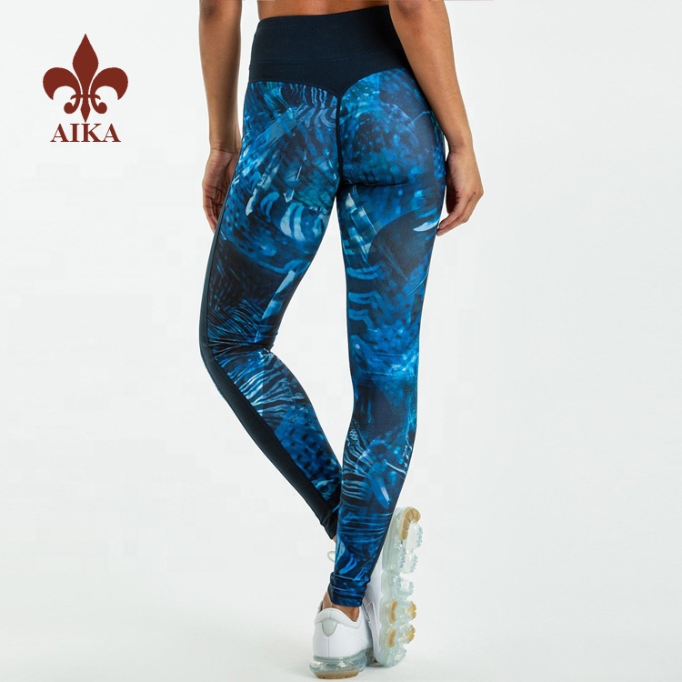 Popular Design for Ladies Yoga Pants -
High quality Custom sublimation pattern printing women workout yoga pants wholesale – AIKA detail pictures