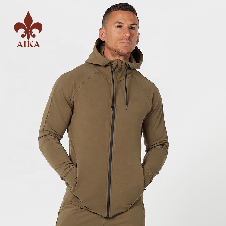 Latest Customized 80% cotton 20% polyester fashion fleece slim fit Mens blank Hoodie