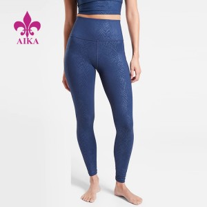 professional factory for Woman Fitness Leggings -
 Custom High Waist Fitness Breathable Yoga leggings With Side Pocket for Women – AIKA