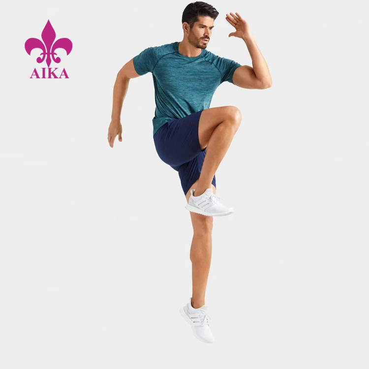 Custom Wholesale Fitness Wear Sports Gym Poleyster T Shirts For Men