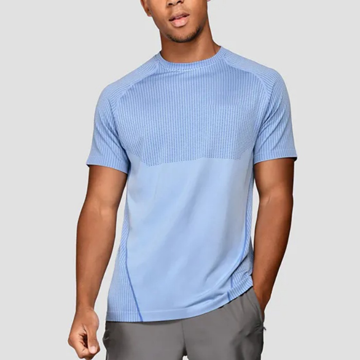 Latest Custom Quality Wholesale Design Men’s Active Training Wear Breathable Seamless T-shirts