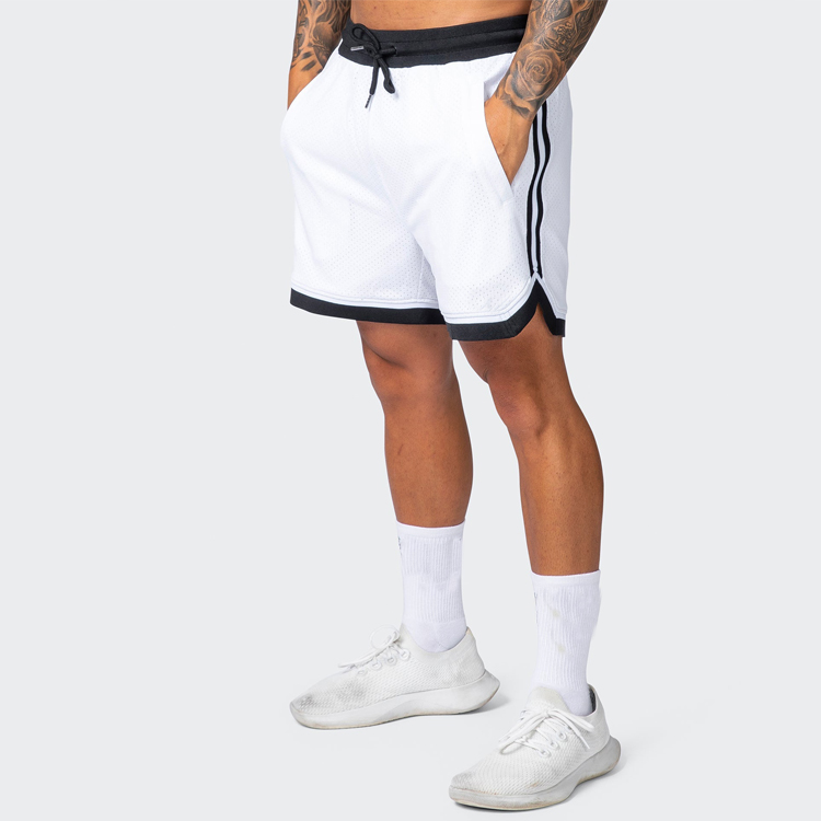 Basketball Shorts Custom 100%Polyester Mesh Fabric Men Gym Shorts