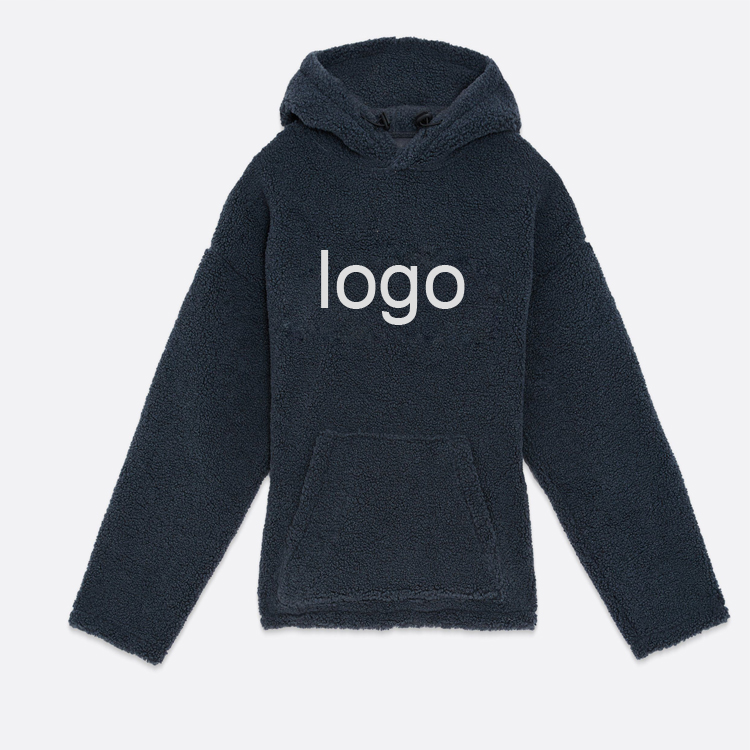 High Quality Workout 100% Polyester Fleece Winter Pullover Hoodies Custom Logo For Men detail pictures