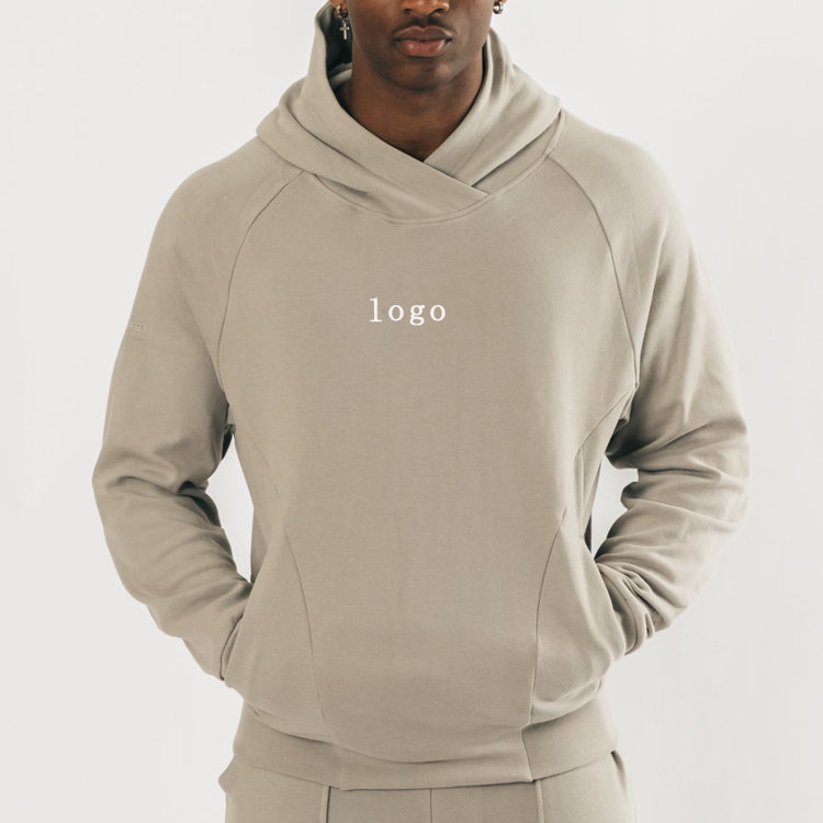 High Quality Slim Fit Cotton Polyester Custom Logo Plain Hoodies Sweatshirts For Men