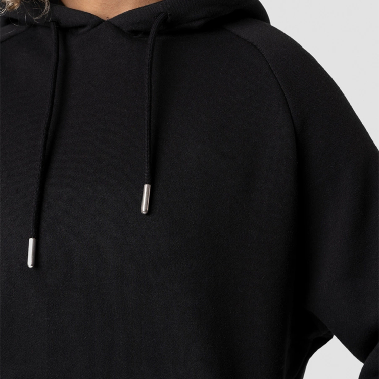 High Quality 100 Cotton Plain Embroidery Logo Women Blank Oversized Pullovers Hoodies detail pictures