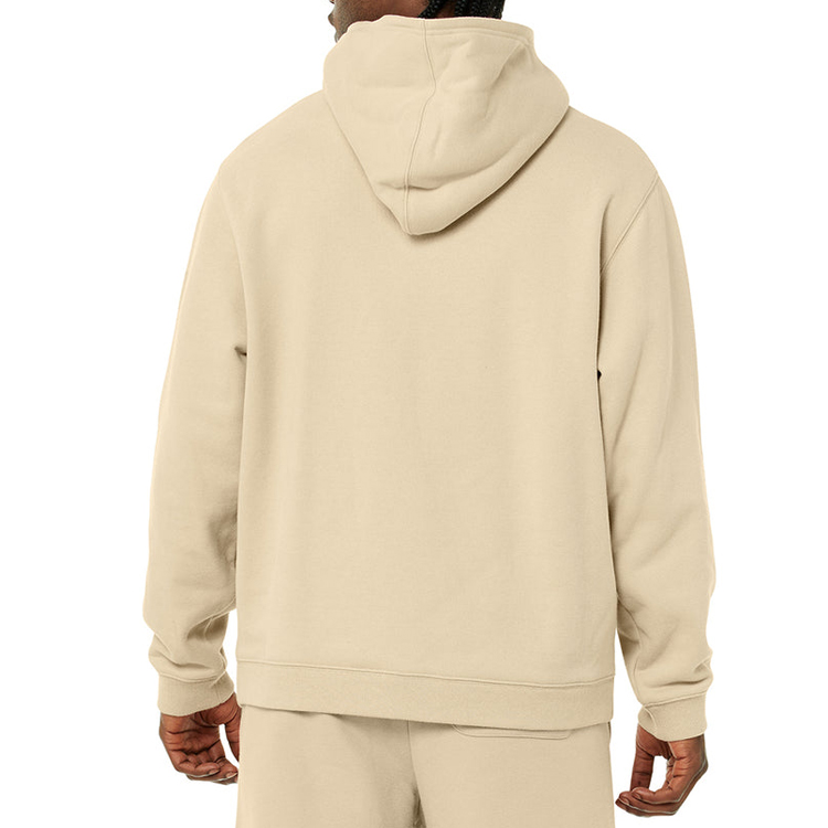Wholesale Custom 400gsm Cotton Polyester Oversize Pullover Blank Hoodies For Men detail pictures