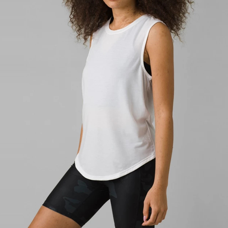 High Quality Breathable Custom Workout Women Sports Gym Fitness Plain Tank Tops detail pictures