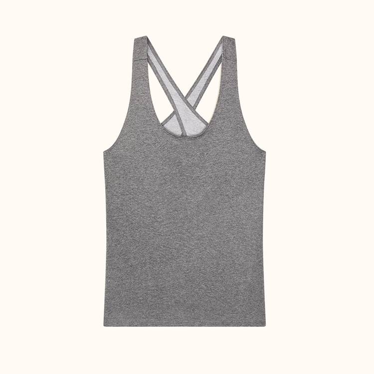 Ladies Fitness Blank Sports Loose Fit Open Back Women Custom Yoga Gym Tank Tops detail pictures