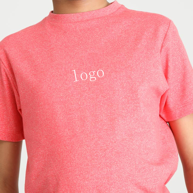 High Quality Lightweight Polyester Plain Short Sleeve Boys Gym T Shirts Custom Printing detail pictures
