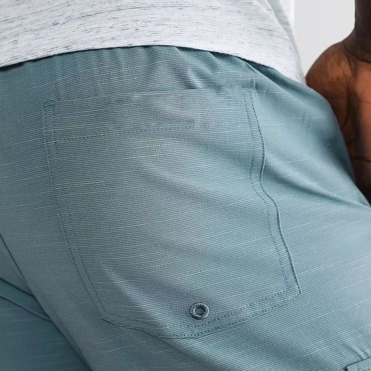 Factory Price Drawstring Waist Custom Label Workout Cotton Cargo Shorts For Men detail pictures