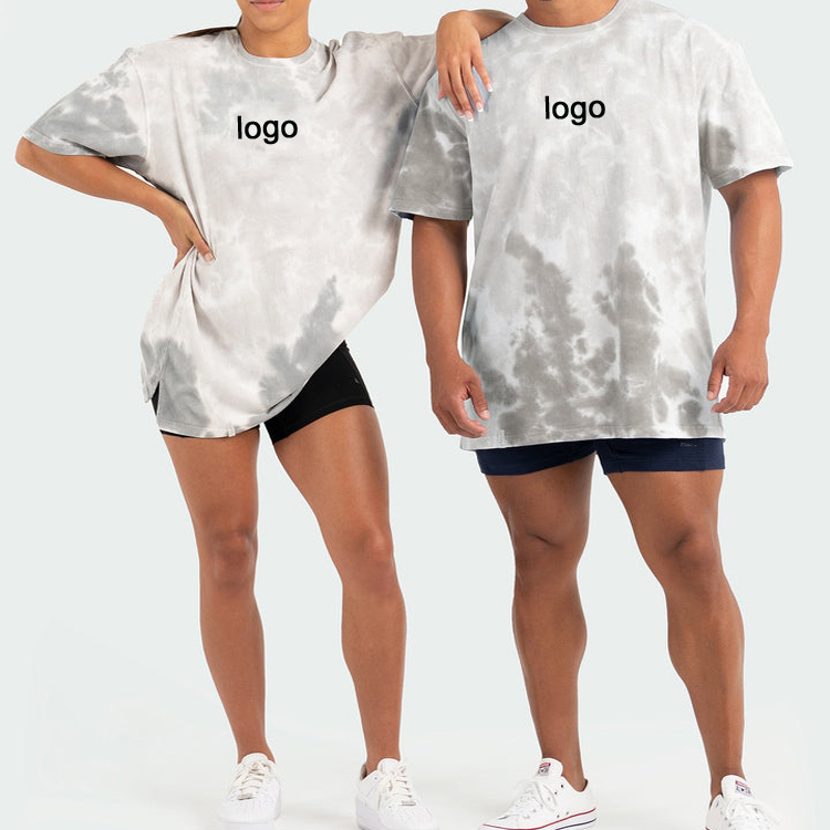 Custom Shorts Sleeve 100%Cotton Tie Dye Oversize Unisex Fitness T Shirt For Women
