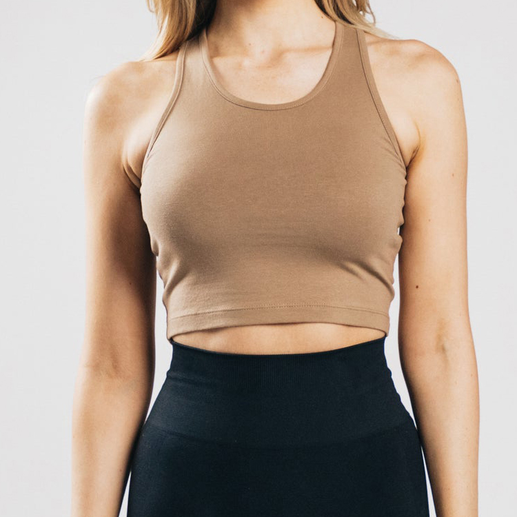 Female Sports Tanks Racer Back Gym Fitness Crop Top Custom Women Yoga Tank Tops