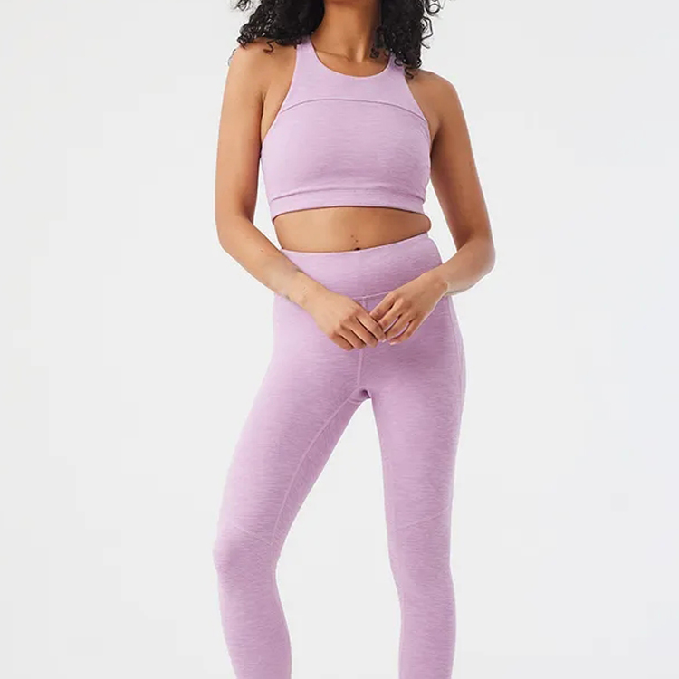 High Quality Stretchable Custom Gym Tops Women Racer Back Plain Crop Tank Tops detail pictures