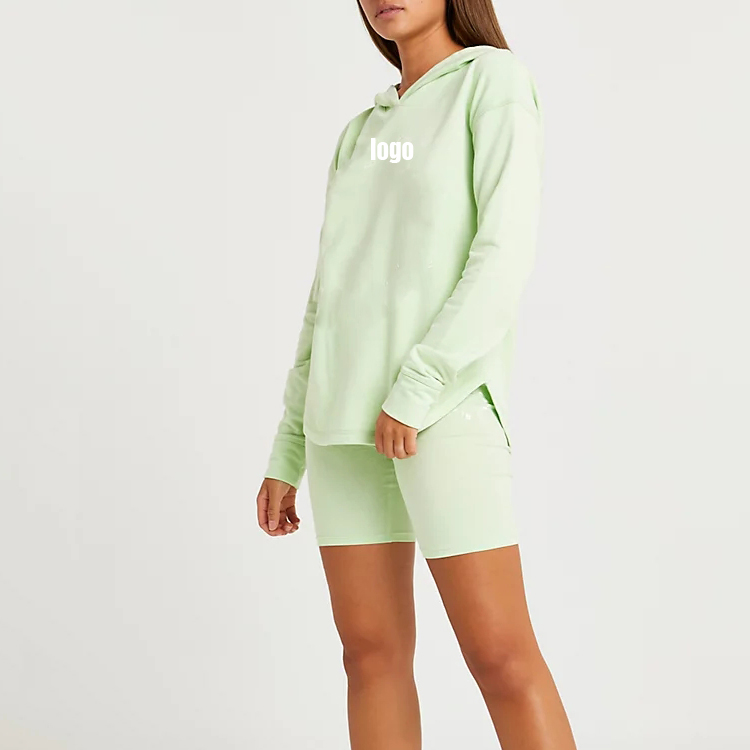 OEM/ODM Supplier Yoga Wear Manufacturer -
Fashion Sexy Design Wholesale Custom Printed Back Hollow Out Curve Bottom Plain Pullover Hoodies For Women – AIKA detail pictures