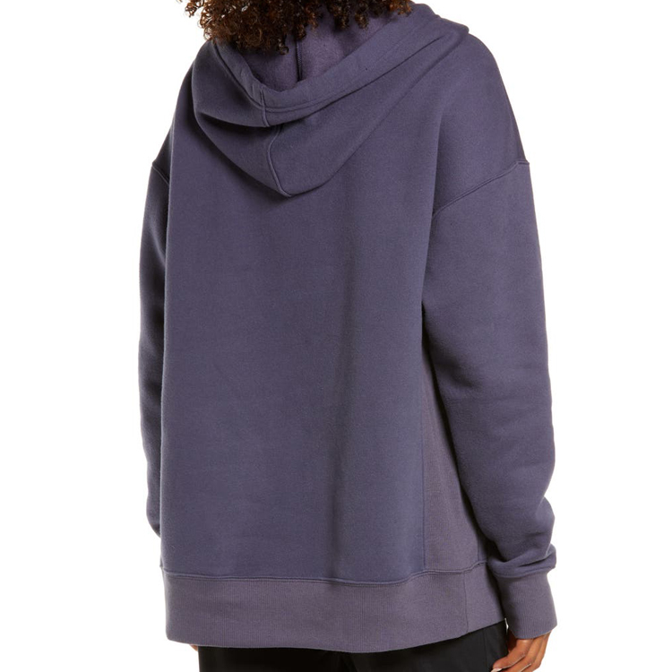 Soft 100% Cotton Custom Logo Blank Workout Oversize Hoodies Sweatshirts For Women detail pictures