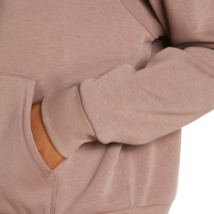 High Quality Plain Fitness Women Mock Neck Workout Pullovers Hoodies Custom Printed detail pictures