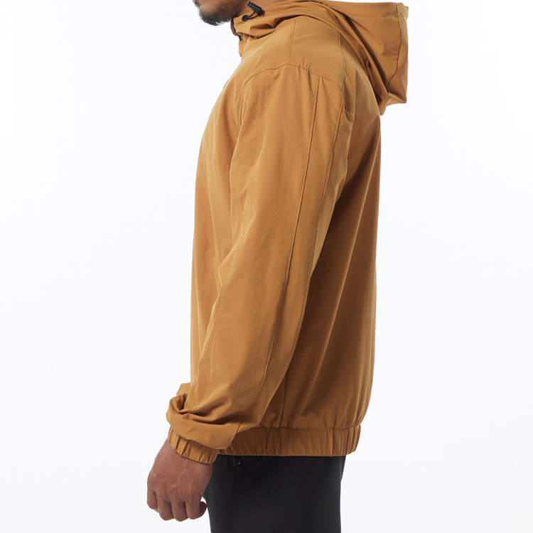 Wholesale Casual Pullover Custom Quarter Zipper Hoody Gym Windbreaker Jacket For Men detail pictures