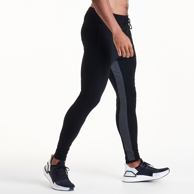 High Quality Custom Embroidery Logo Workout Men Fitness Slim Fit Tapere Jogger Pants detail pictures
