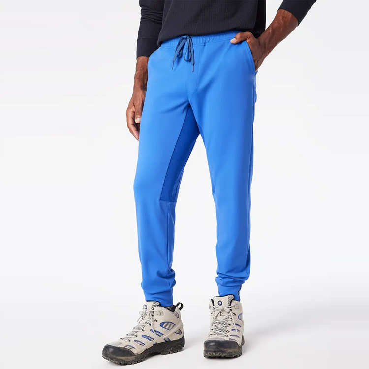 High Quality Drawstring Waist Customized Soft Cotton Jogger Pants For Men With Waist Pocket detail pictures