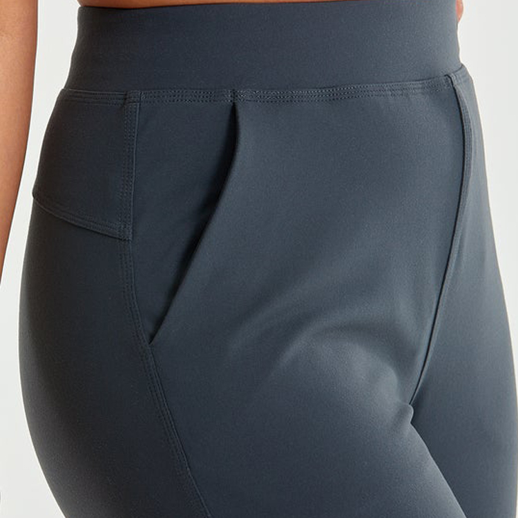 High Quality Stretchable Drawstring Waist Women Custom Slim Fit Sports Jogger Pants detail pictures