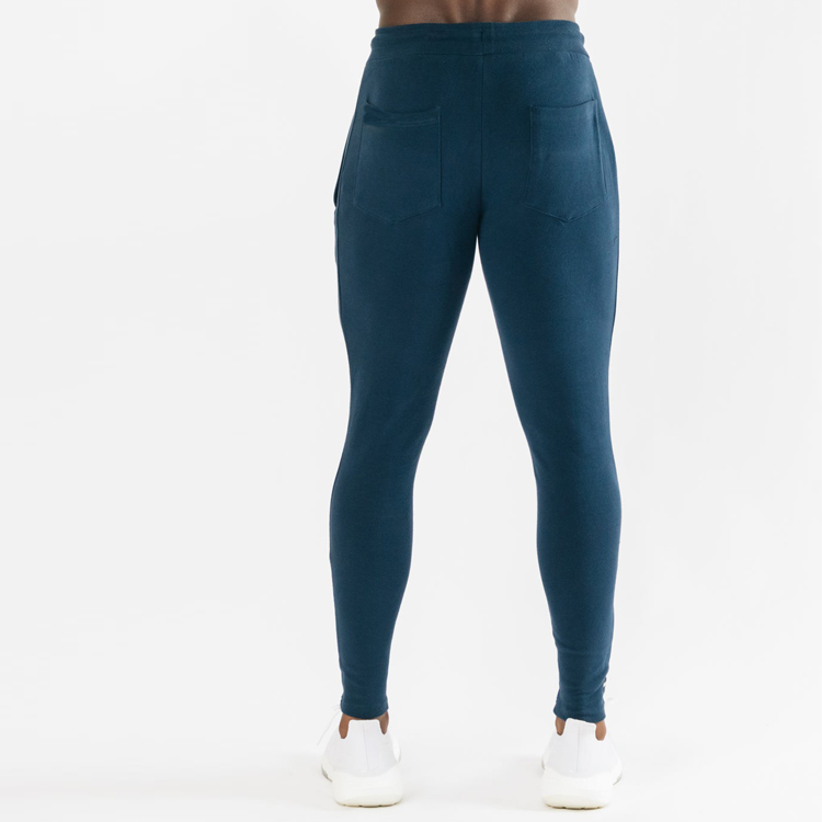 Wholesale French Terry Cotton Drawstring Waist Men Workout Slim Fit Jogger Sweat Pants detail pictures