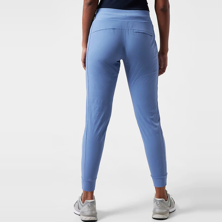 OEM Design Drawstring Waist Track Pants Lightweight Joggers Women Slim Fit Sweatpants detail pictures