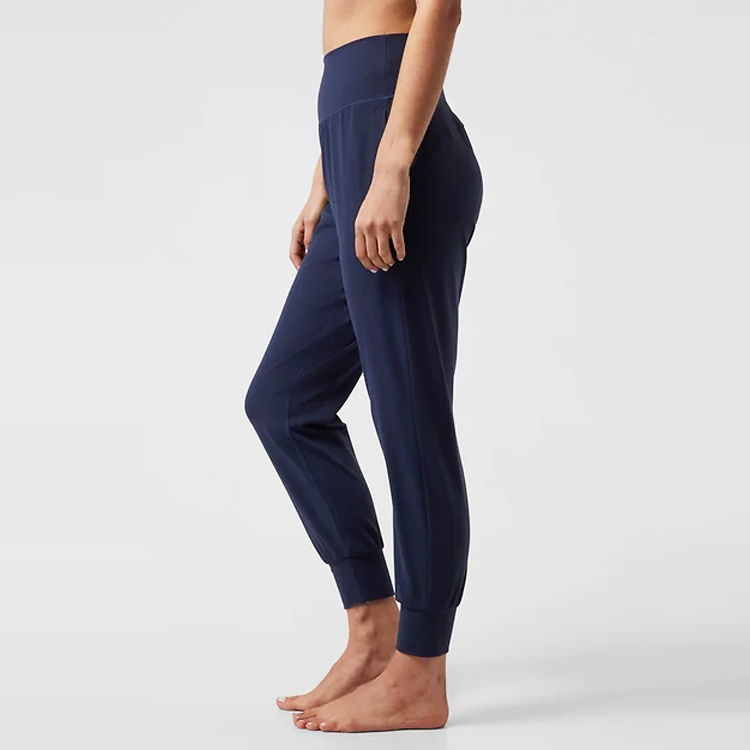 Custom Logo High Waist Ladies Sweatpants Women Sport Gym Joggers With Side Pocket
