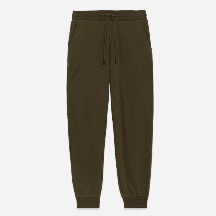 Wholesale French Terry Cotton Drawstring Waist Jogger Sweat Pants For Men With Pockets detail pictures