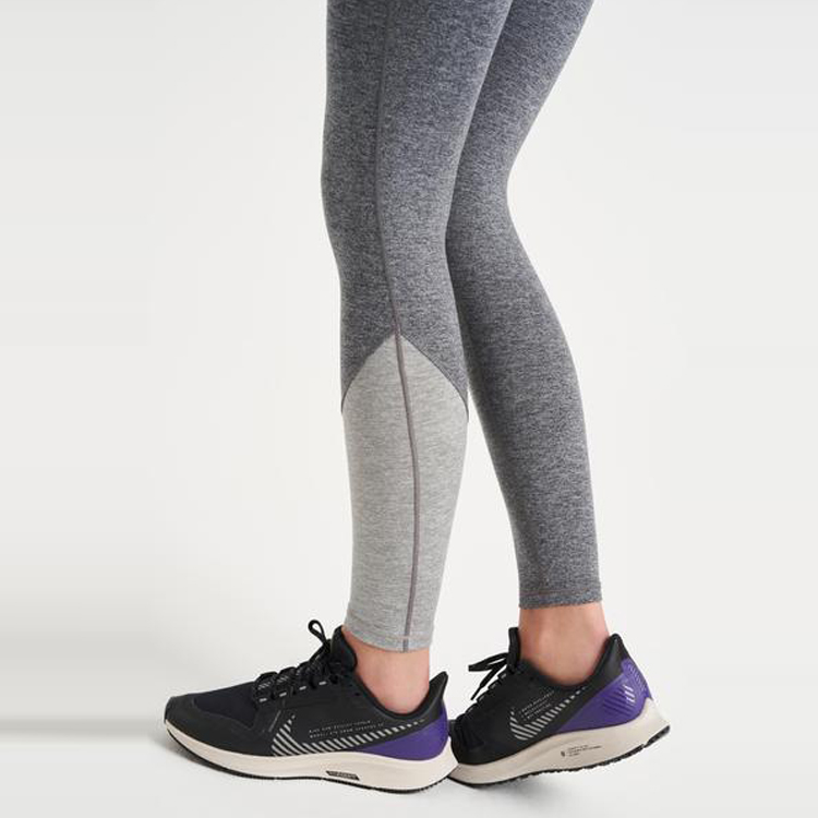 Wholesale Color Block High Waist Women Workout Yoga Pants Leggings Without Front Seam detail pictures