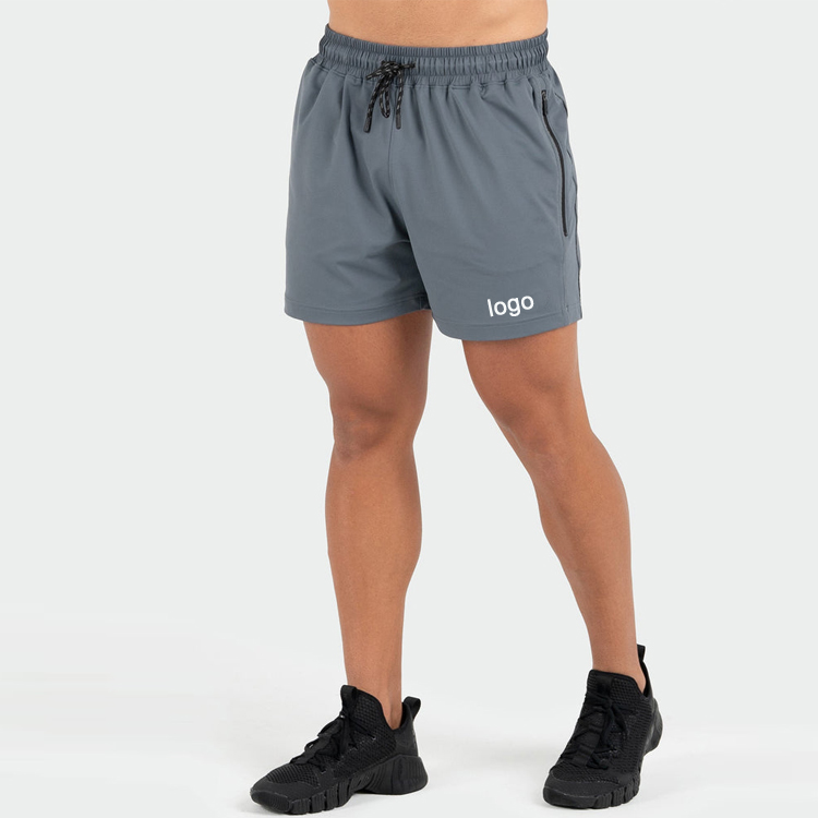 OEM Manufacturer Drawstring Waist Contrast Piping Custom Men Athletic Sports Shorts With Pocket