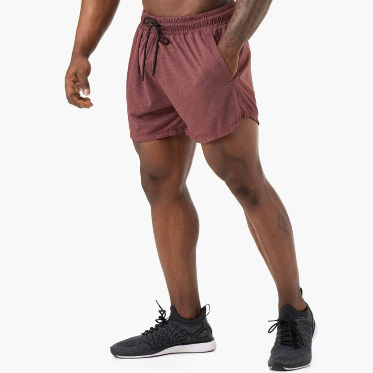 Custom Manufacture Active Sports Wear Drawstring Waist Lightweight Polyester Mens Gym Sweat shorts