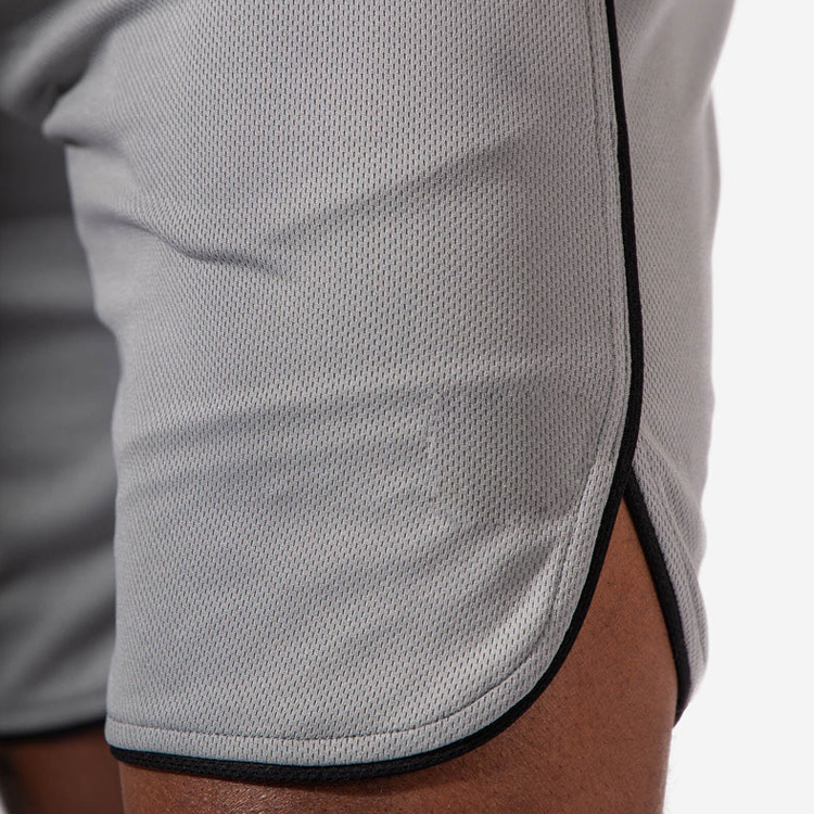 Moisture Wicking 100% Polyester Elastic Waist Men Basketball Gym Shorts With Pocket detail pictures