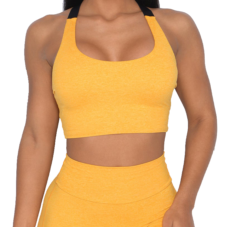High Stretch Custom Cut Out Back Adjustable Strap Women One Shoulder Sports Yoga Bra