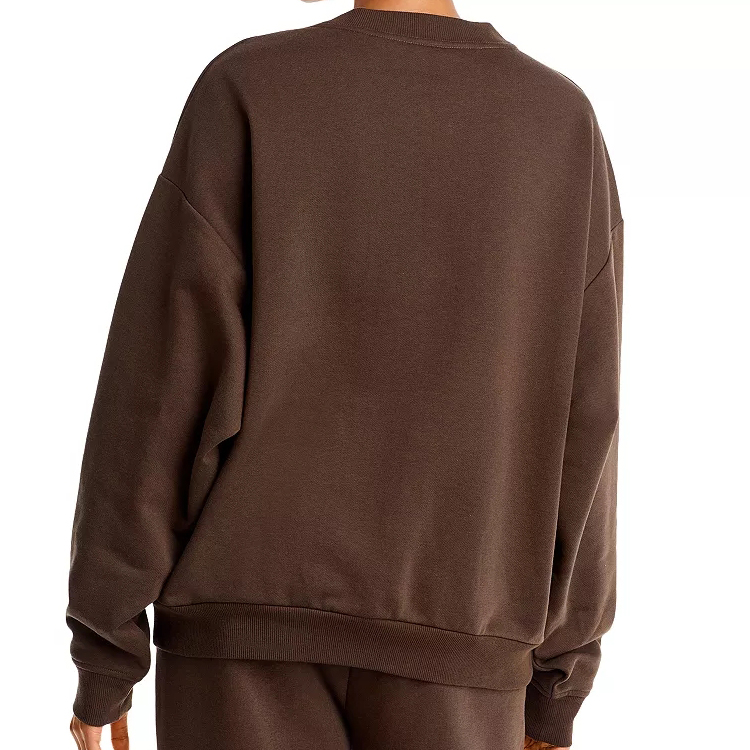 Best Selling 80%Cotton 20%Polyester Crew Neck Track Suit Custom Logo Women Sweatsuits detail pictures