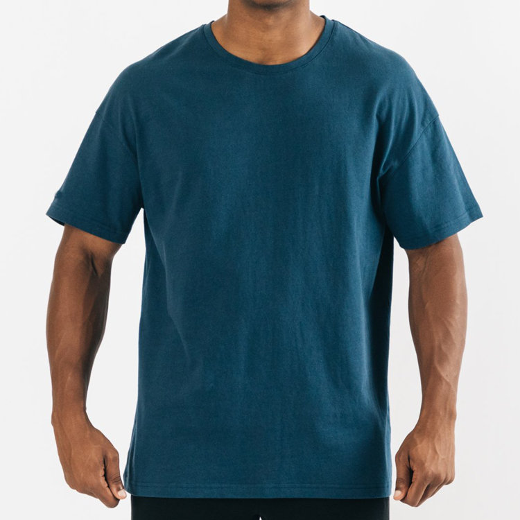 Soft Cotton High Quality Men Plain Gym Oversized T Shirts Custom Logo Printing detail pictures